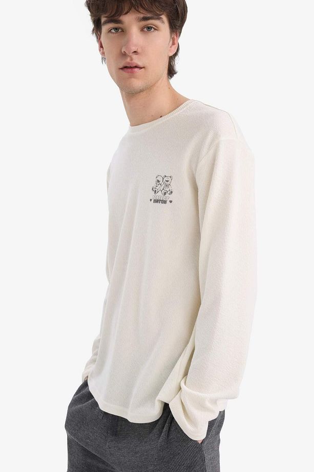 Pijama Takımı Baskılı Uzun Kollu Üst Uzun Alt E6833ax25sp - 6