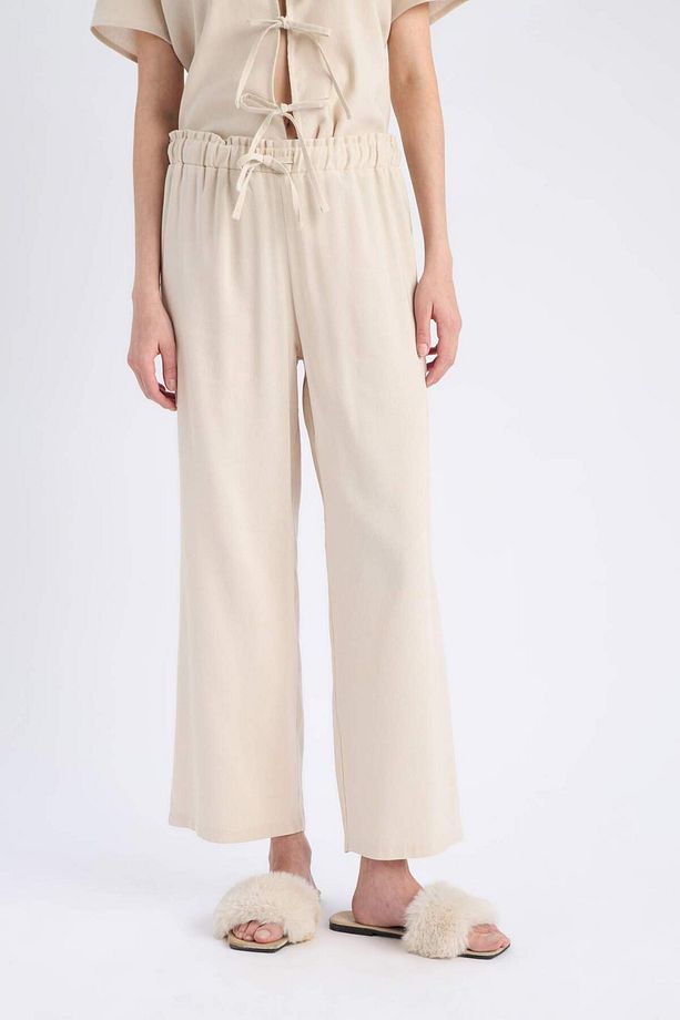 Pijama Takımı Keten Kısa Kollu Üst Esnek Belli Alt-fall In Love E3571ax25sp - 6