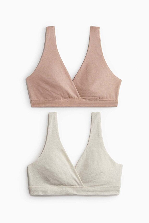 MAMA 2-pack cotton nursing bras