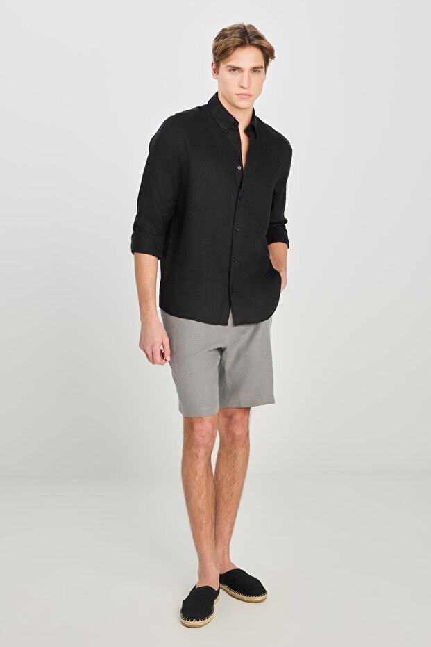 Regular Fit Gömlek Black - 3