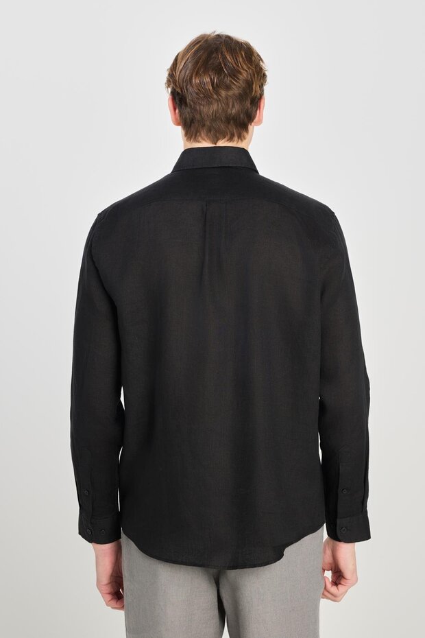 Regular Fit Gömlek Black - 5