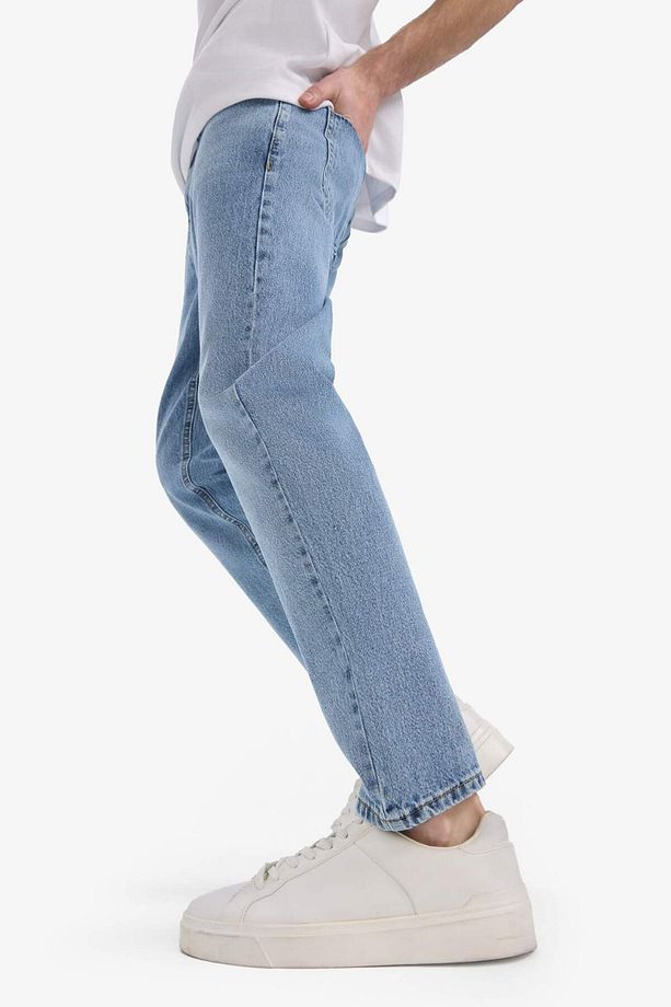 %100 Pamuk 90's Slim Fit Dar Kalıp Yüksek Bel Dar Paça Kar Yıkamalı Jean Pantolon F0161ax25sp - 7