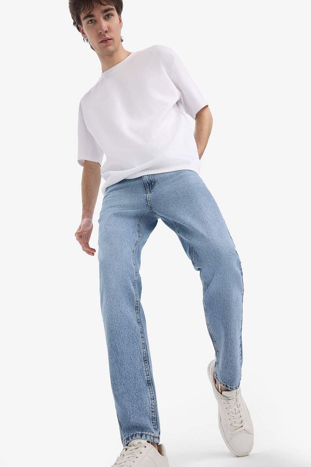 %100 Pamuk 90's Slim Fit Dar Kalıp Yüksek Bel Dar Paça Kar Yıkamalı Jean Pantolon F0161ax25sp - 6