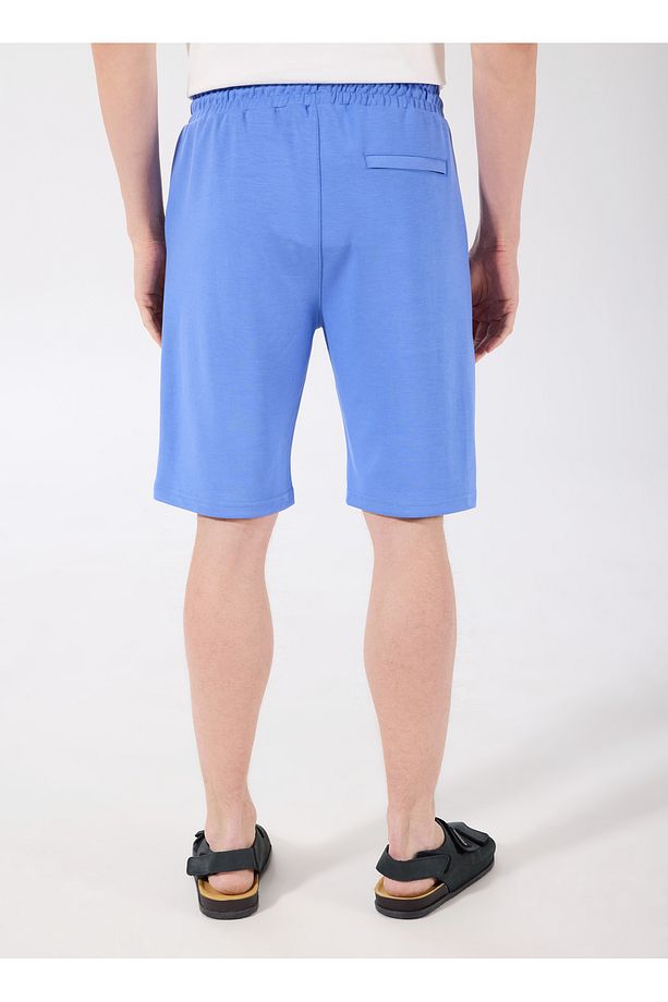D4SM-SHT3221 Mavi Standart Erkek Sweat Şort - 5