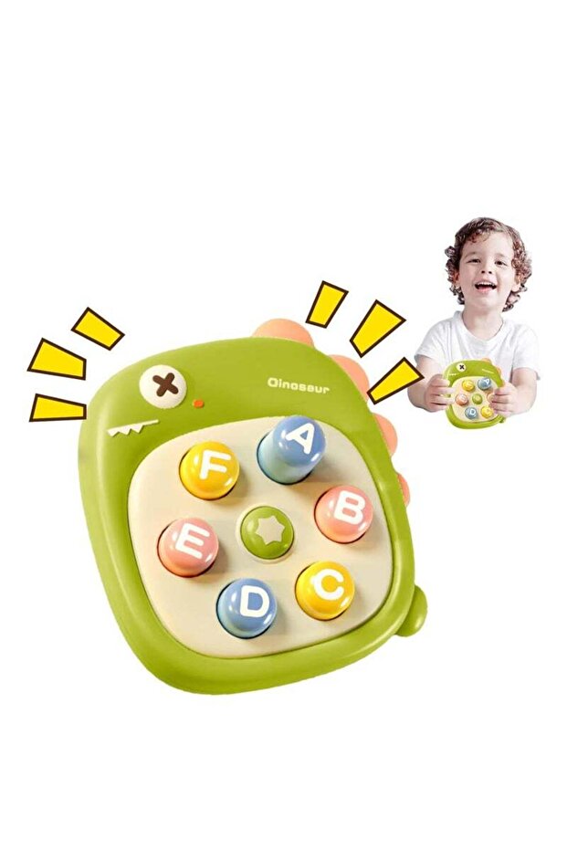 Cute Dinosaur Pop-Up Fidget Toy, Sensory Stress Relief for Kids Age 3+, Gift