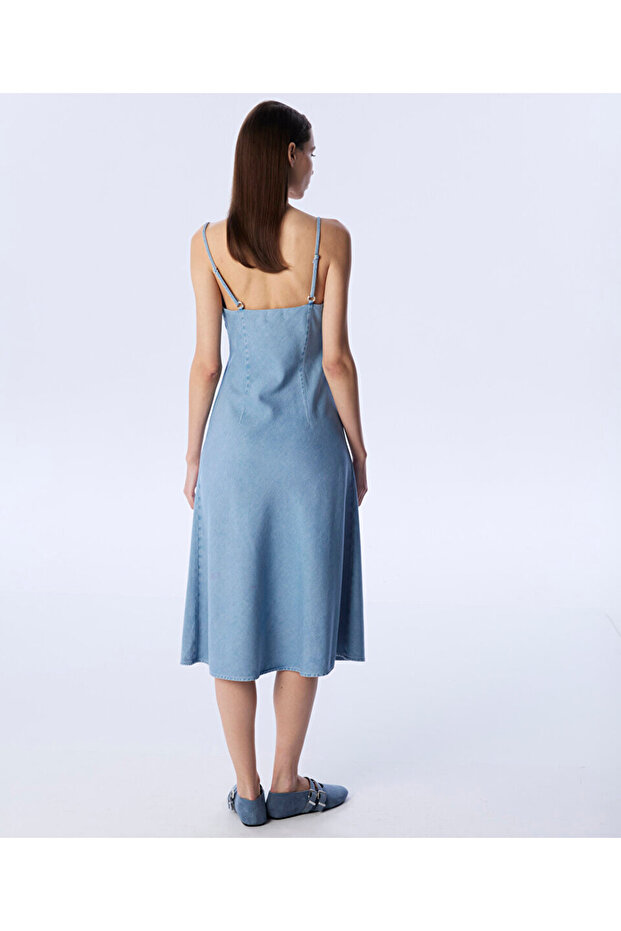 ASKILI JEAN ELBİSE - 5