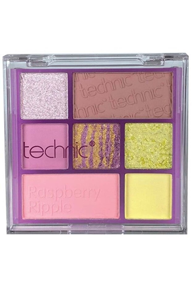 Paleta očných tieňov, Technic, Raspberry Ripple, 7 farieb - 1