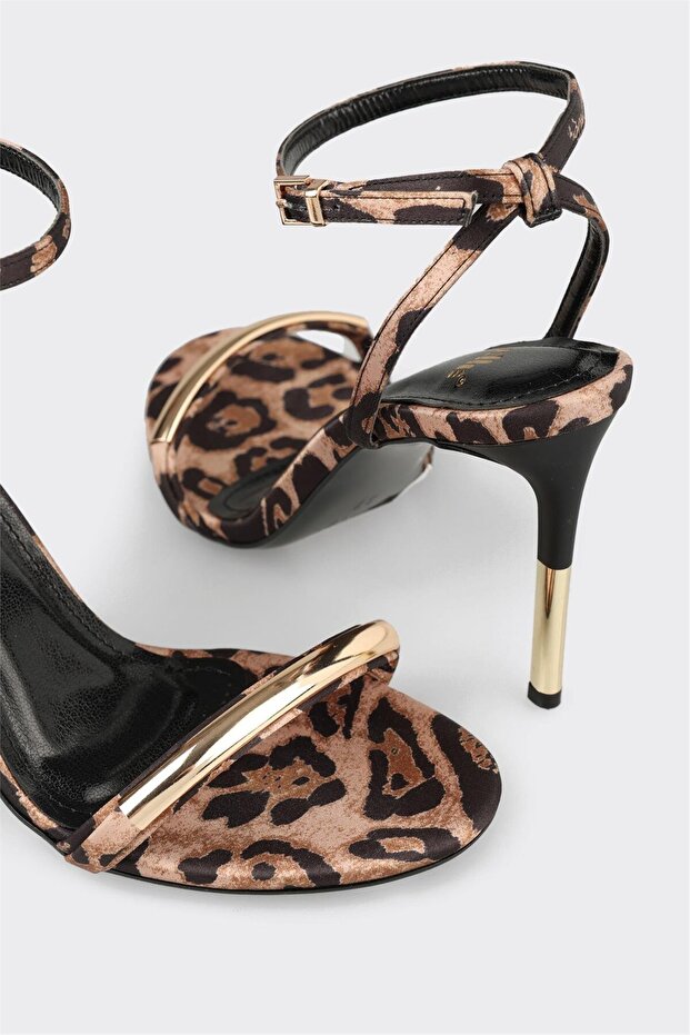 Taba Kadın Topuklu Sandalet - 4