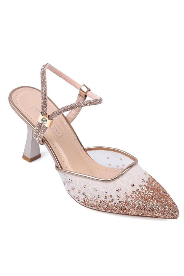 Tulle Stone Evening Shoes 06