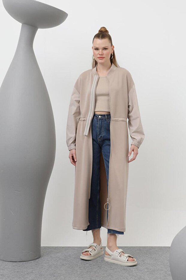 15198 Women's Zippered Modal Dress