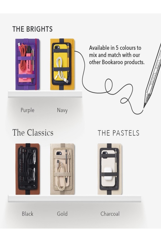 Bookaroo Notebook Tidy - Navy - 2