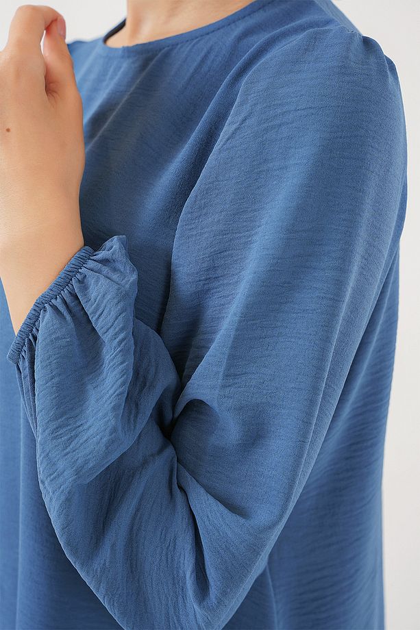 Kadın Ayrobin Tunik Pantolon Alt Üst Takım 6712 - İndigo - 5