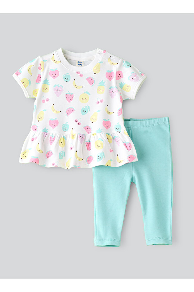 Baby Girl Fruit Print Tunic and Leggings Set