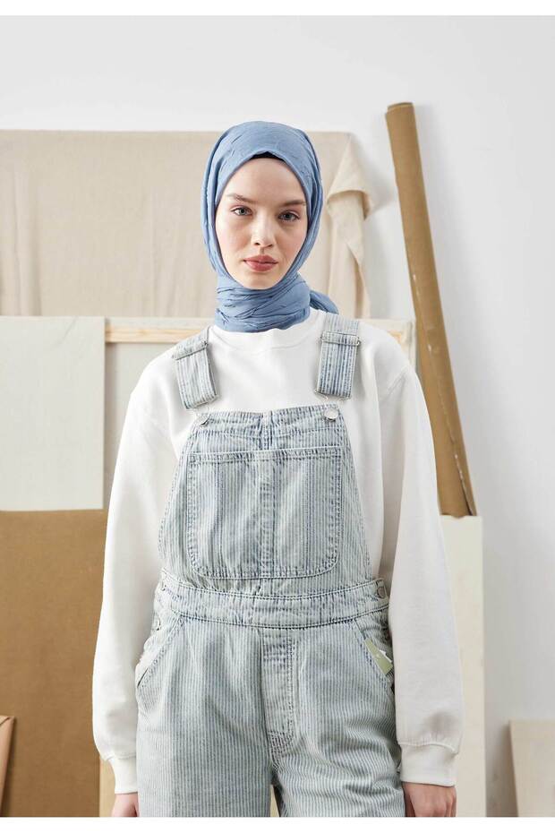 BAMBU ŞAL KOT MAVİ - 2