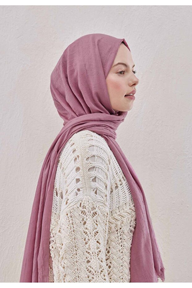 BAMBU ŞAL GÜL PEMBE - 8