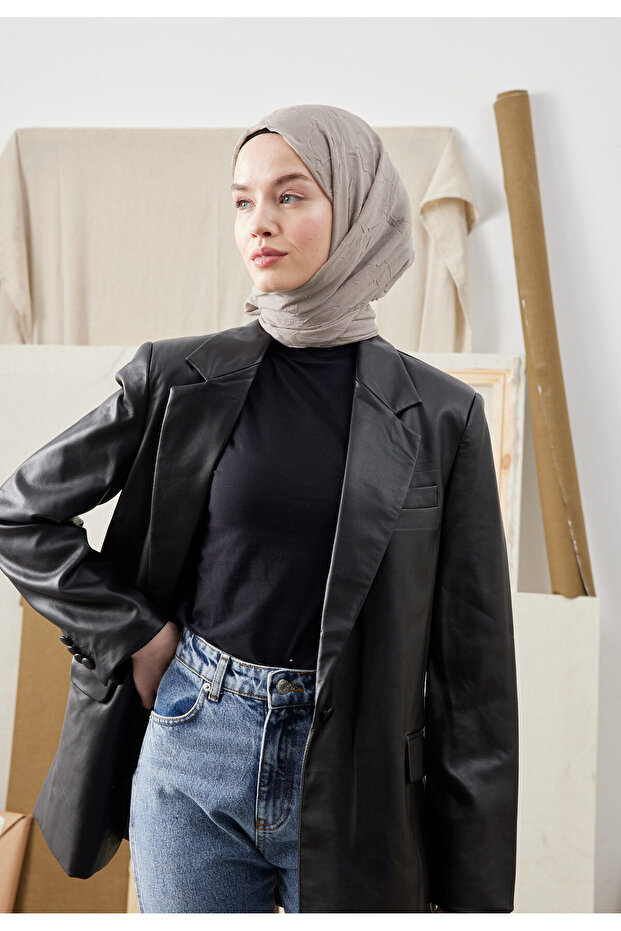 BAMBU ŞAL SICAK GRİ - 8