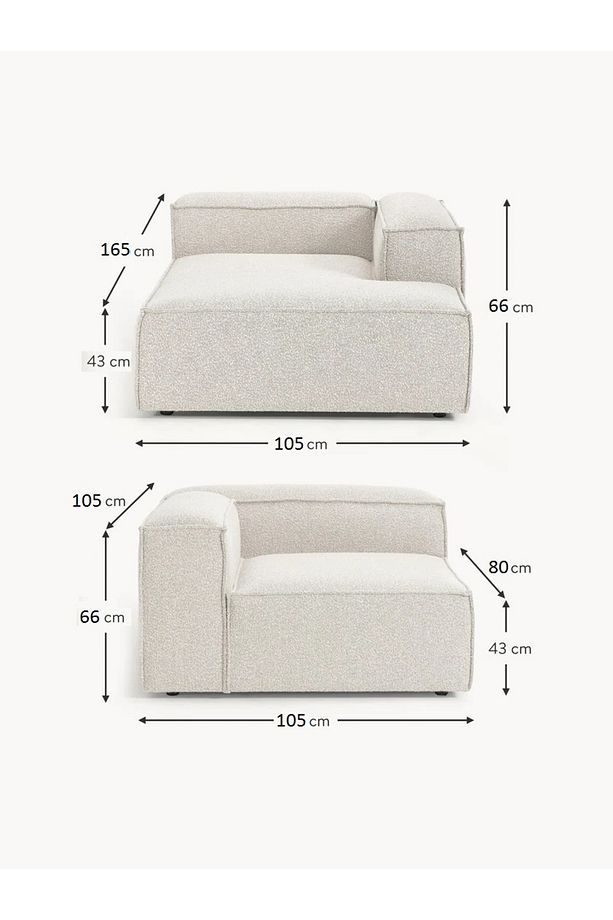 Most Mollis Plus Sağ Köşe 2 Modül Köşe 01 Lüks Beyaz Bukle Kumaş Yumuşak Sünger(EVİNİZE TESLİM) - 7