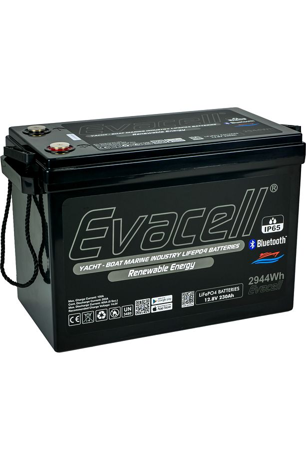 12.8v (12VOLT) 230ah Amper Lifepo4 Lityum Demir Fosfat Akü Bluetooth Ip65 Marin Karavan Akü - 3