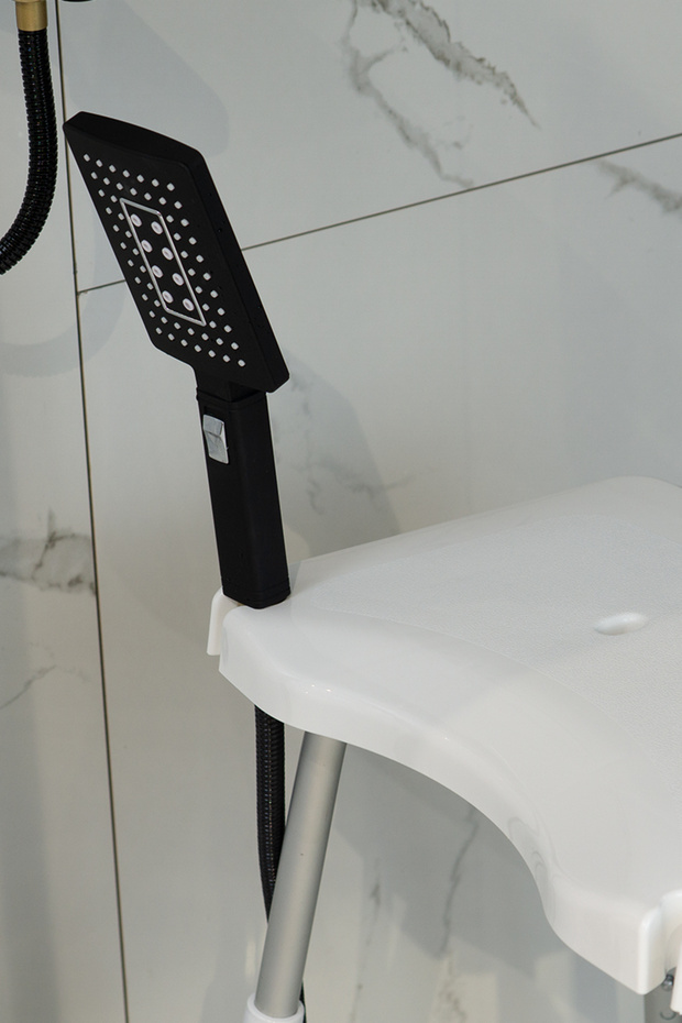 Apollo Duşlu Banyo Taburesi-Beyaz - 2