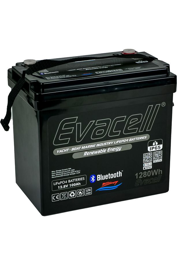 12.8v (12VOLT) 100ah Amper Lifepo4 Lityum Demir Fosfat Akü Bluetooth Ip65 Marin Karavan Akü - 3