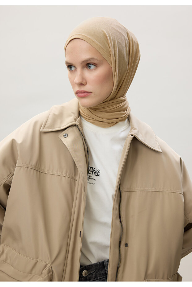 شال ممشط بيج داكن - 6