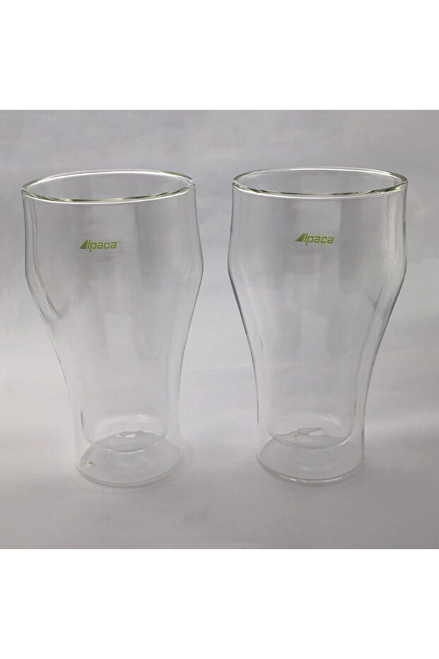 2-piece double-walled glass cup set