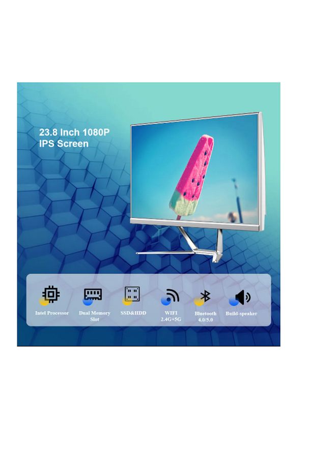 İ5 Işlemci 3.nesil 8 Gb Ram 512 Ssd 24 Inch Wifi Hoparlör Bluetooth All In One Bilgisayar - 5