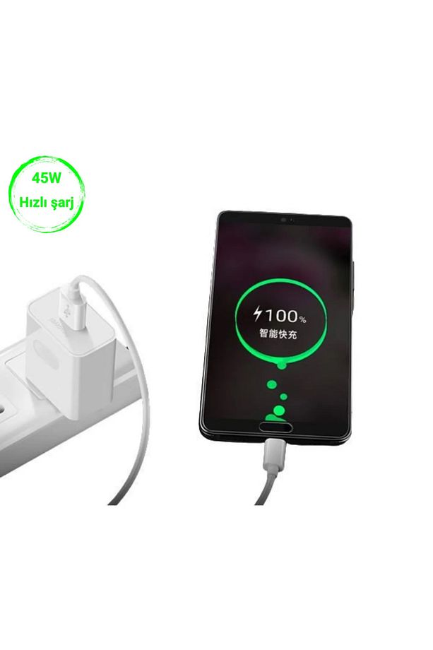 2 METRE TYPE-C TO TYPE-C ŞARJ KABLOSU SAMSUNG REDMİ HUAWEİ OPPO UYUMLU 45W (ÜST KALİTE) - 3
