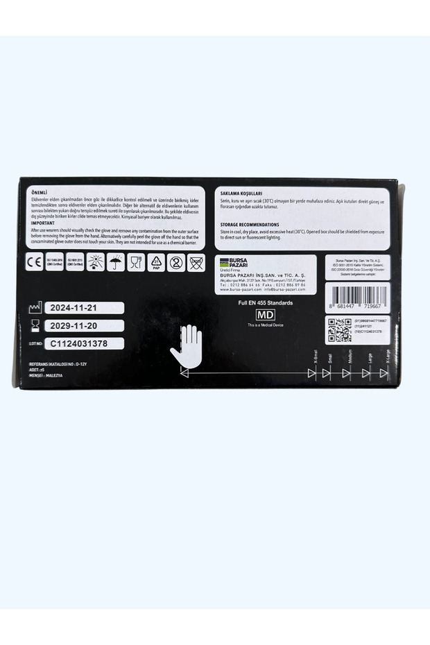 Siyah nitril eldiven - 3