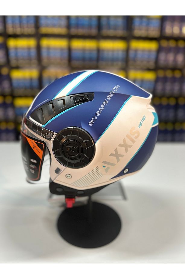 Metro S Techno A7 Matt Blue Kask - 3
