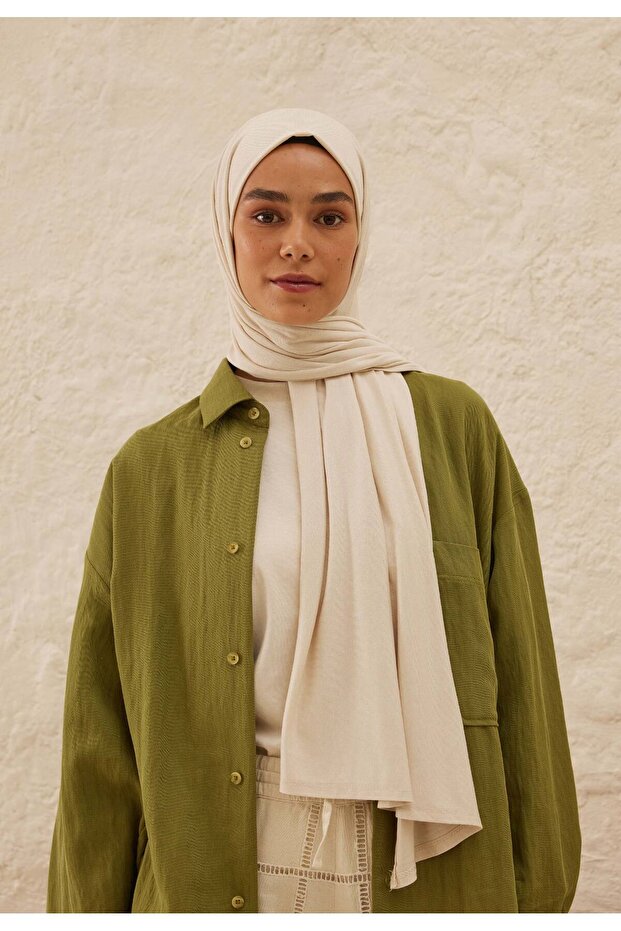 شال قطني ممشط باللؤلؤ - 2