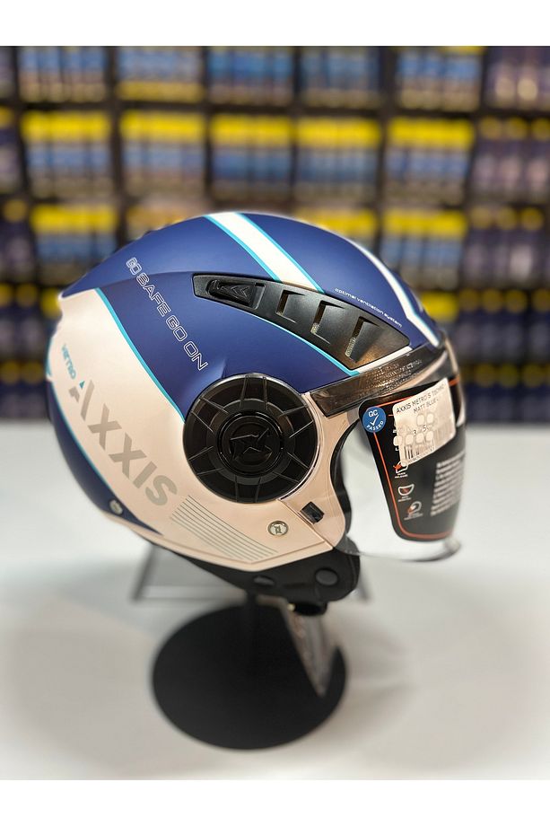 Metro S Techno A7 Matt Blue Kask - 4