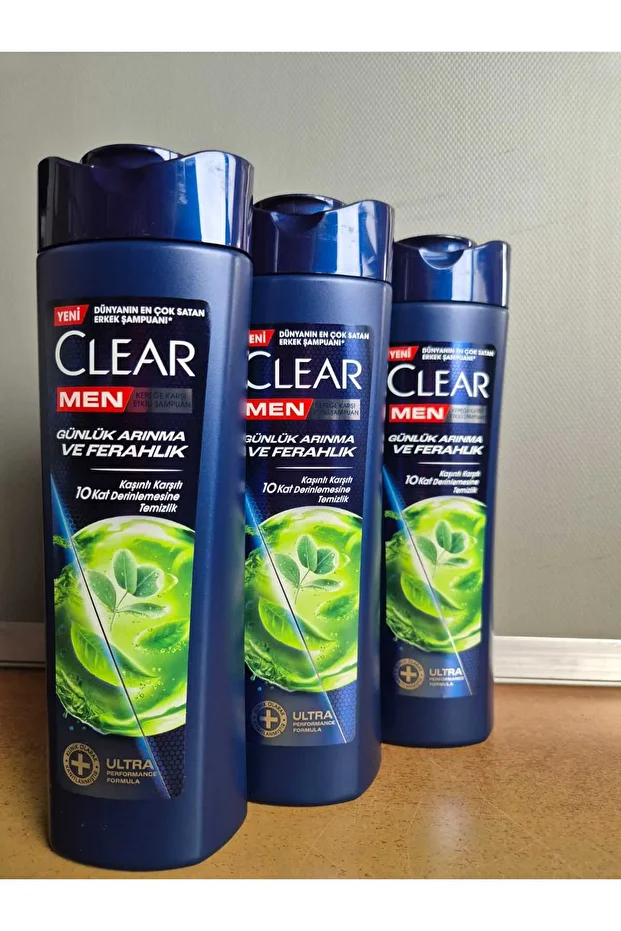 Men Şampuan Günlük Arınma ve Ferahlık 350 ml x 3 Adet - 1