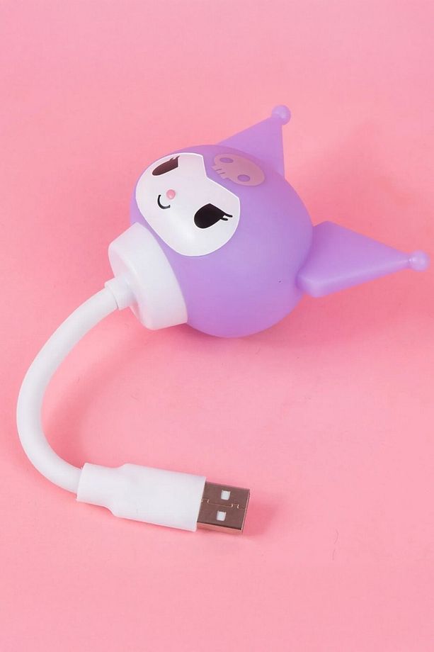 Sanrio Lisanslı Kuromi Usb Portlu Gece Lambası (Model: Ald-Db55) - 1