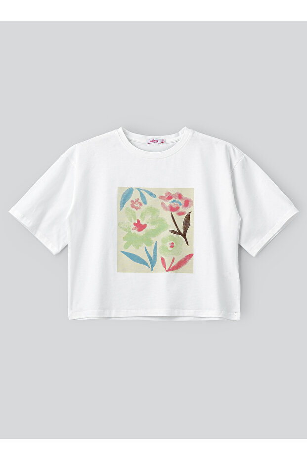 Girls' Floral Print T-Shirt