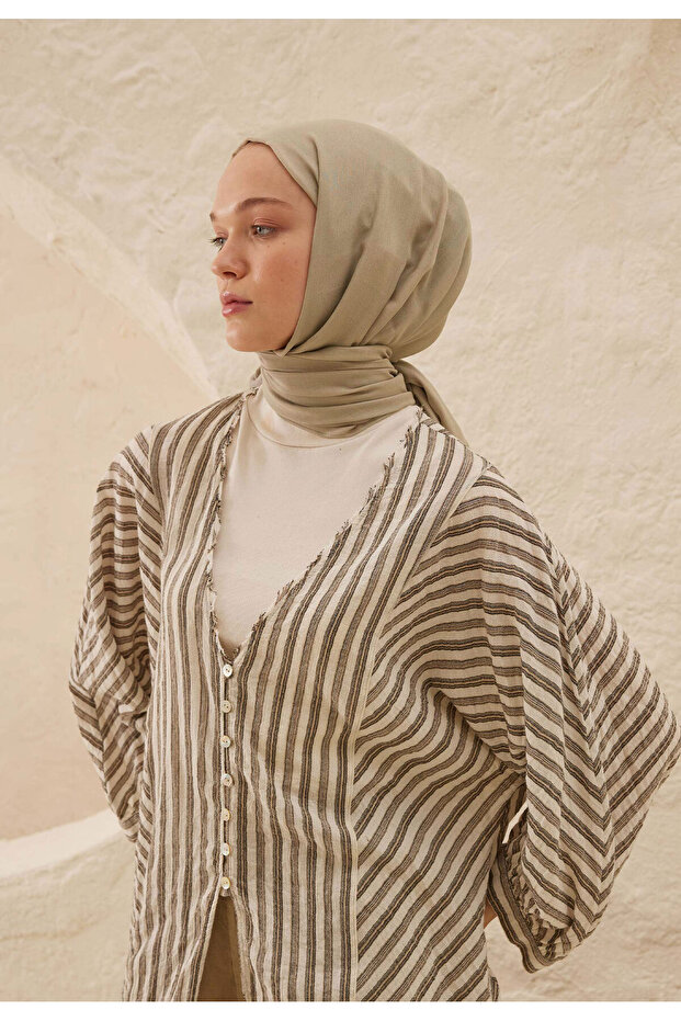 RAMİ VİSKON ŞAL BEJ - 1