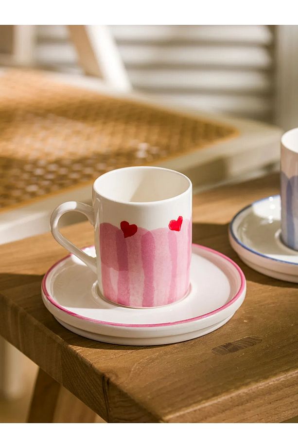LCW HOME Karişik Baskılı 2 Kişilik Seramik Kahve Fincan Takımı 90 Ml - 2