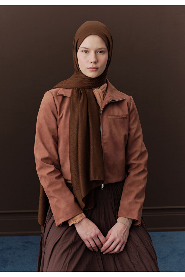 شال صوف مسطح فاخر - تصميم صدف - 3