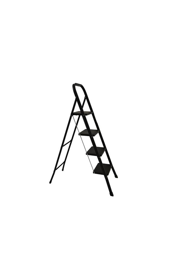 4 Basamaklı Metal Merdiven Hardy Siyah (1.48 Metre) - 2