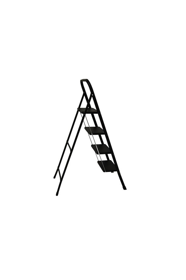 4 Basamaklı Metal Merdiven Hardy Siyah (1.48 Metre) - 3