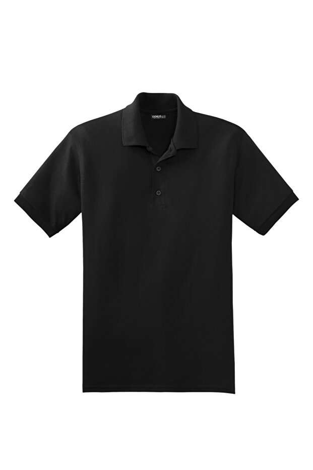 Men's Non-Shrink Cotton Fabric Regular Fit Standard Cut Non-Curling Polo Collar T-Shirt Poloyaka-Tshirt