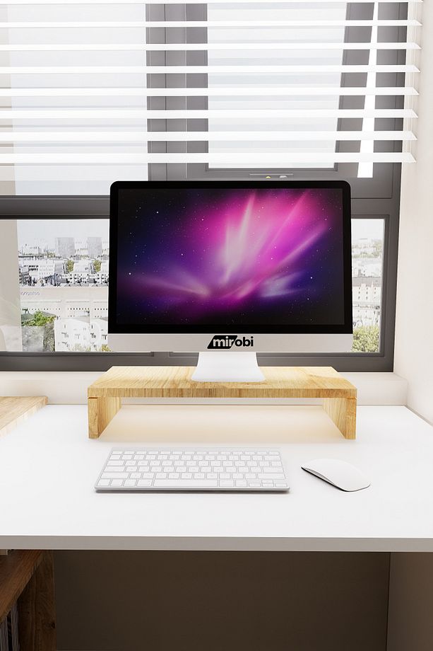 Kula Ekran Monitor Stant Altı Altlığı Organizer Stand Yükseltici Sehpa Rivoli - 1