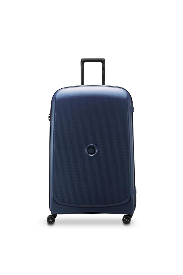 Belmont Plus 83cm Hardcase Non- Expandable 4 Double Wheel Check-in Luggage Trolley Blue