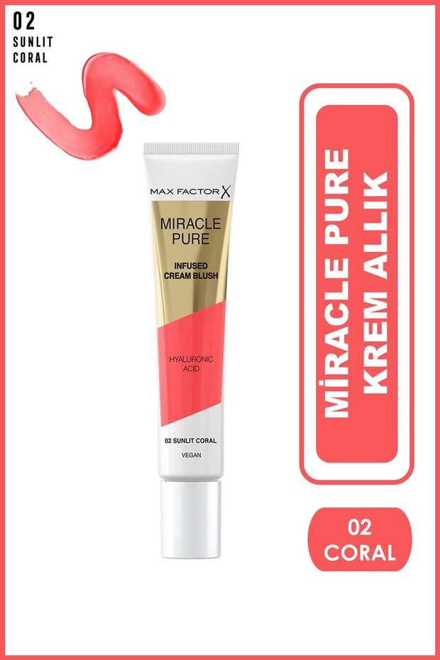 Miracle Pure Krem Allık 02 Coral - 1
