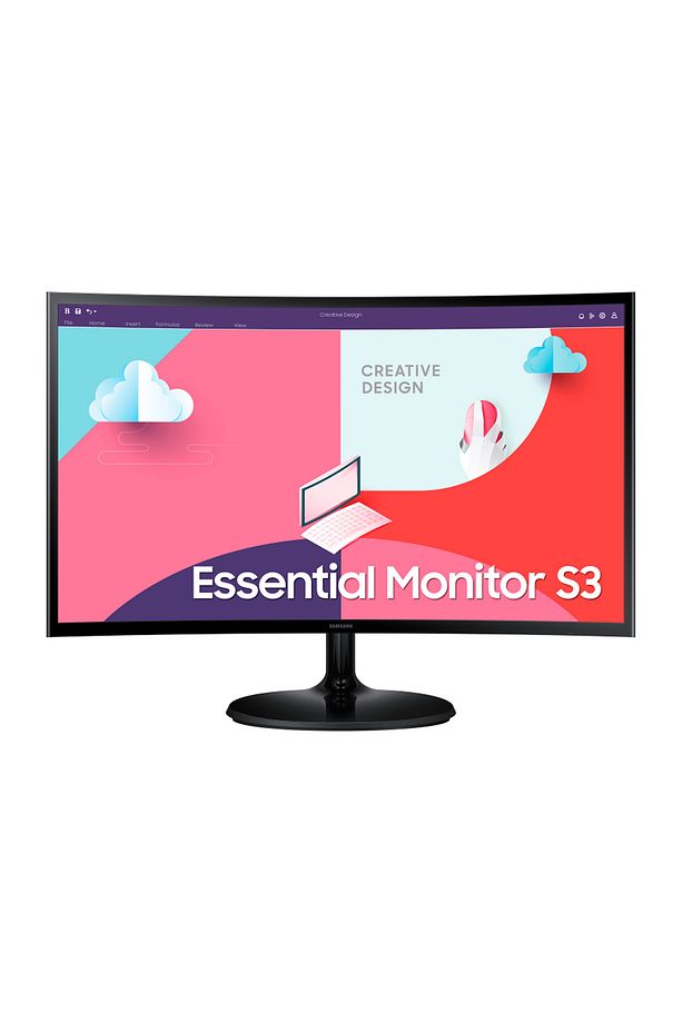 24" Essential Kavisli Monitör S3 S36c, C362eauxuf Siyah - 1