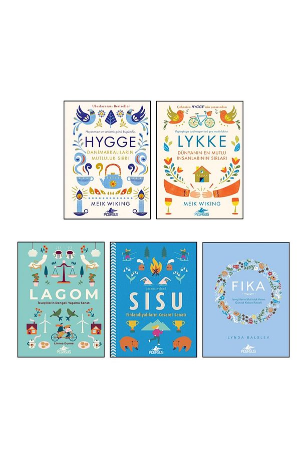 İskandinav Yaşam Felsefesi 5 Kitap Set - Hygge + Lykke + Lagom + Sisu + Fika - 2