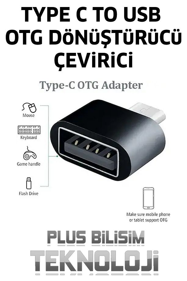 Type c to usb çevirici, type c otg dönüştürücü, usb otg, Type C 3.1 Usb 3.0 Data Çevirici Adaptör - 4