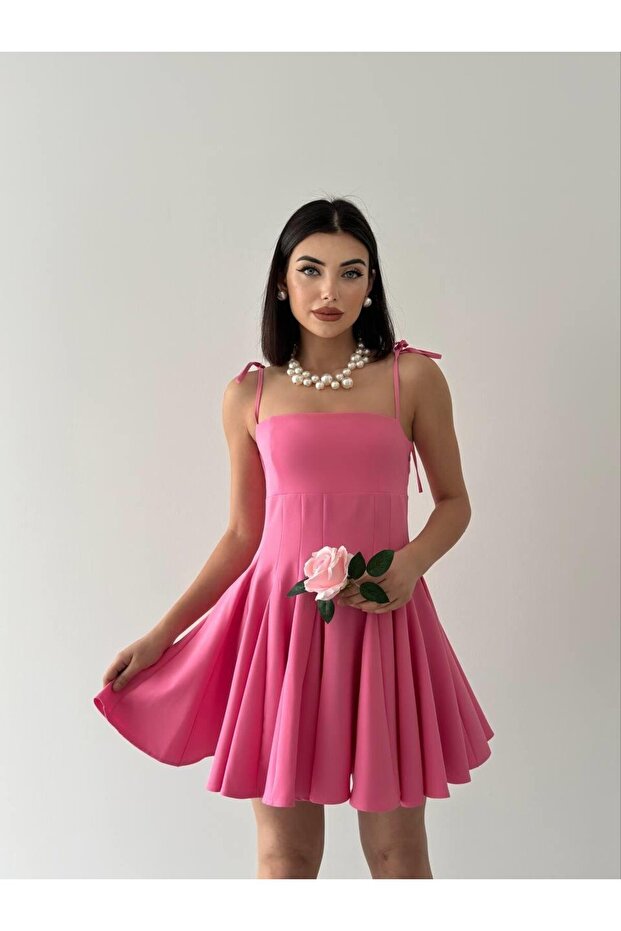 Violet Kiloş Mini Elbise - 4