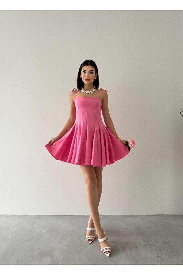 Violet Kiloş Mini Elbise - 7