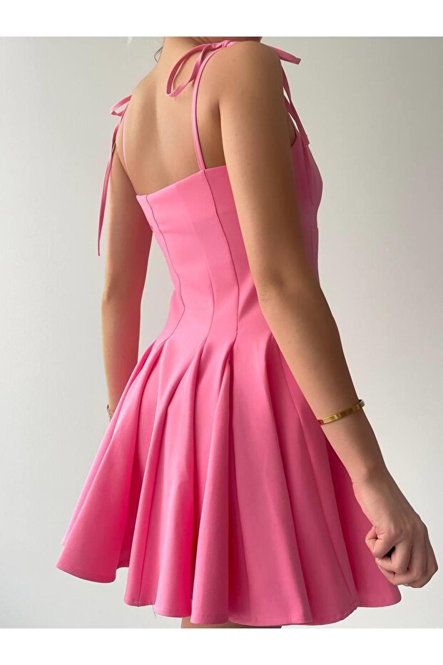 Violet Kiloş Mini Elbise - 5